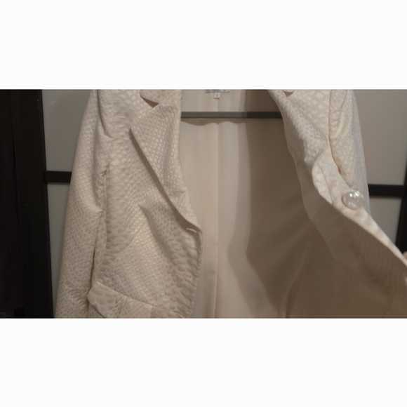 Armani COLLEZIONI  Size 6 Creme Jacket. Elegant, gorgeous. Perfect Condition - Picture 10 of 11